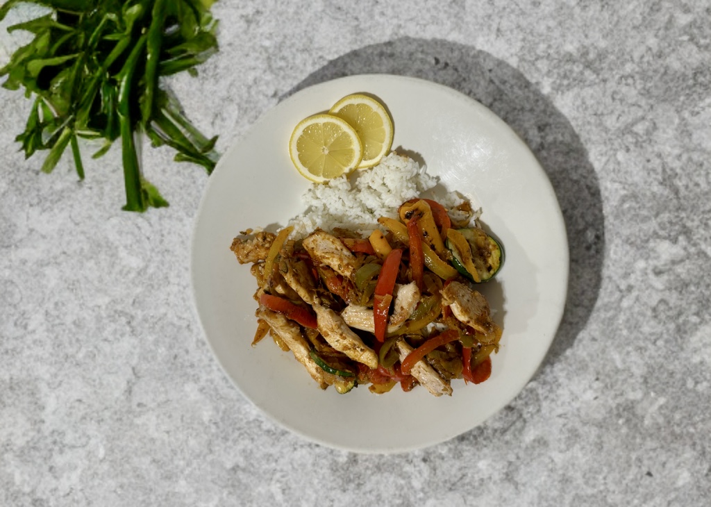 Chicken Stir Fry with Rice